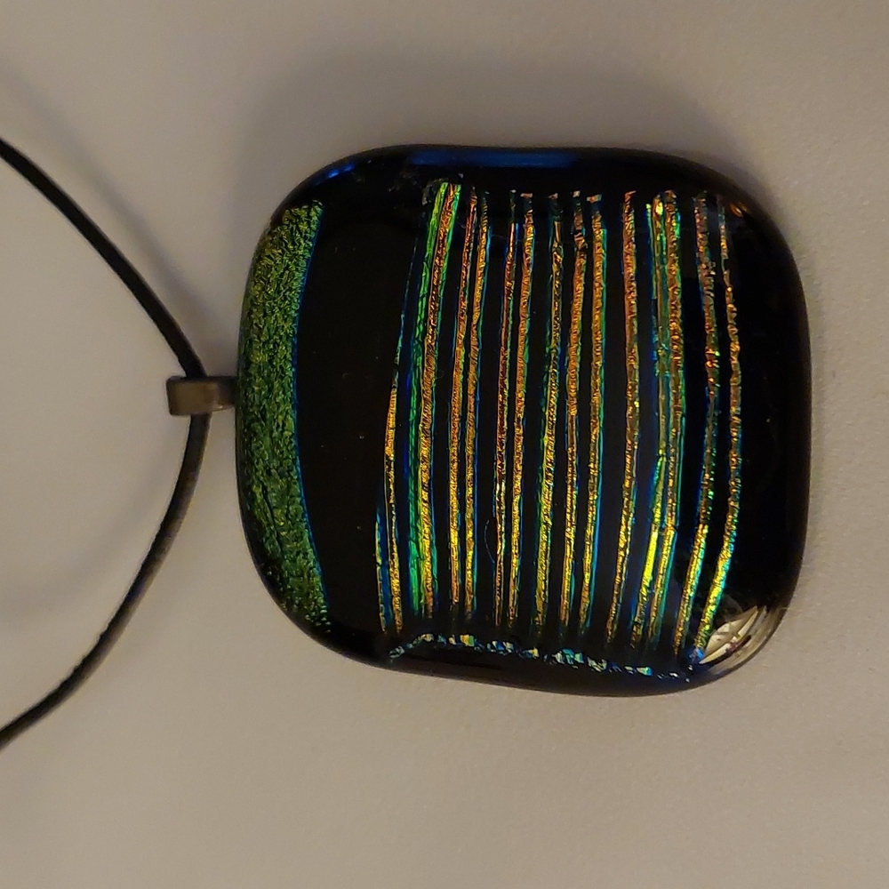 Dichroic Glass Necklace